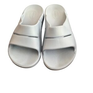 OOFOS Unisex Adult Ooahh Sport Slide Slipper Ice Fade Comfort Sandals Size M7 W9